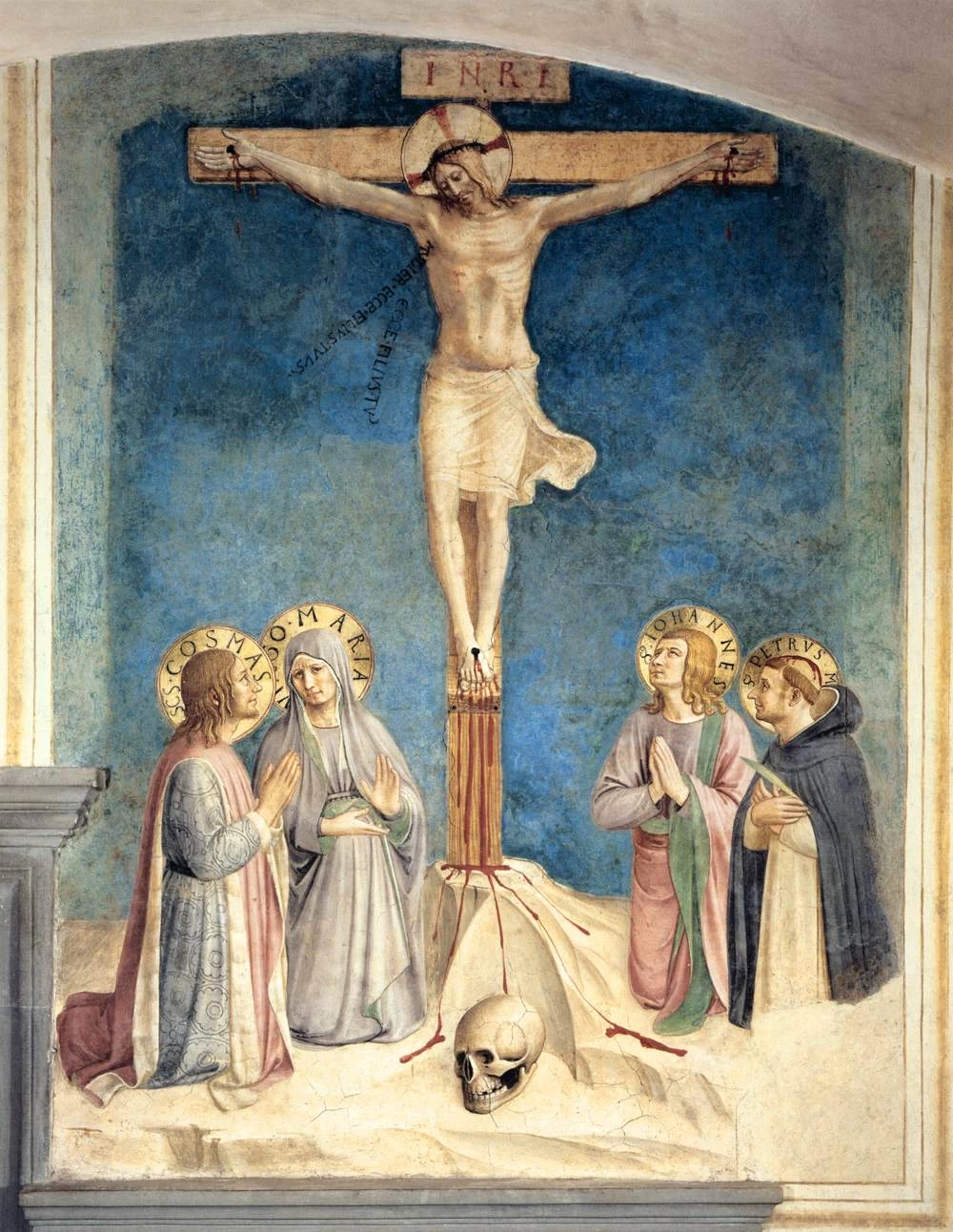 Crocifissione con la Vergine e i Santi Cosma, Giovanni Evangelista e Pietro Martire - Convento di San Marco, Florence